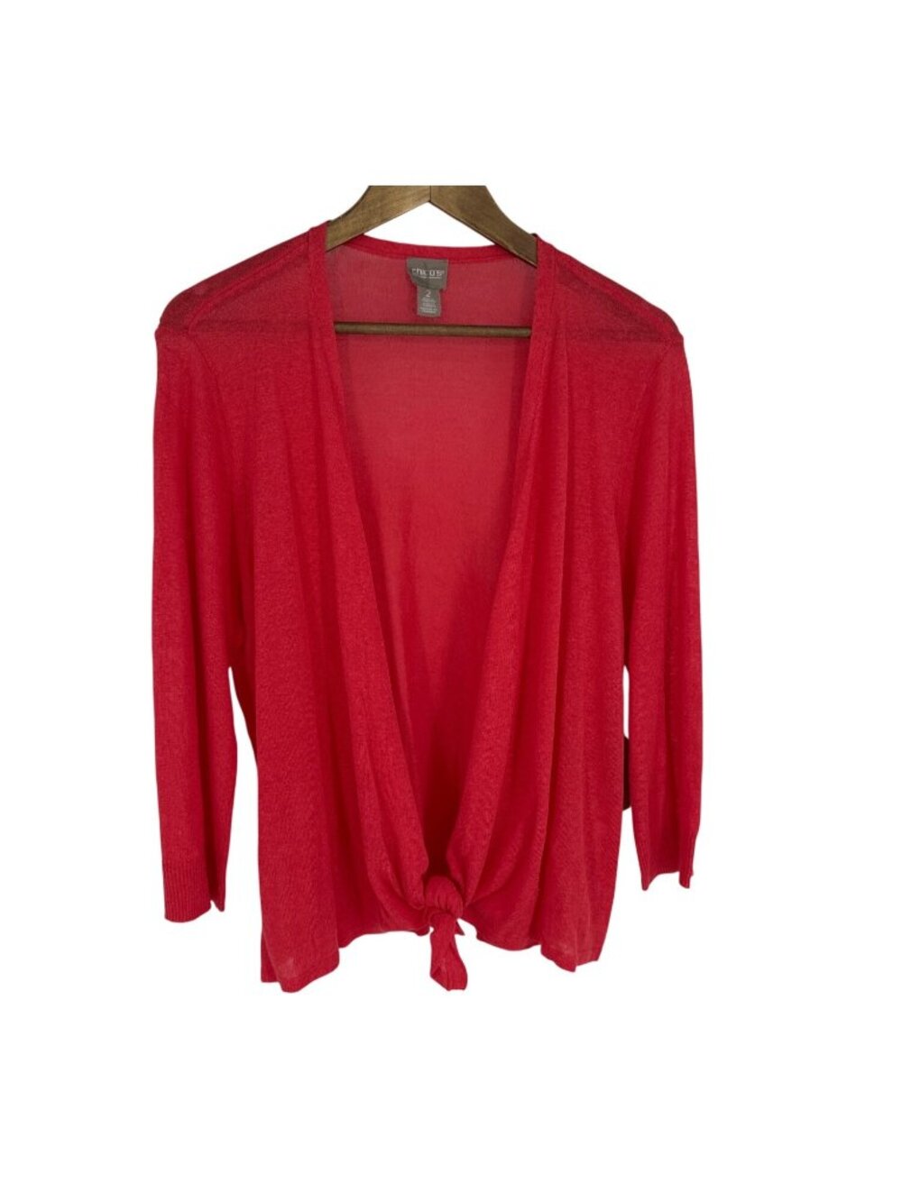Chicos Convertible Cardigan With Two Styling Options Women's Size 2 US L